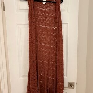 Daytrip Brown Lace Vest